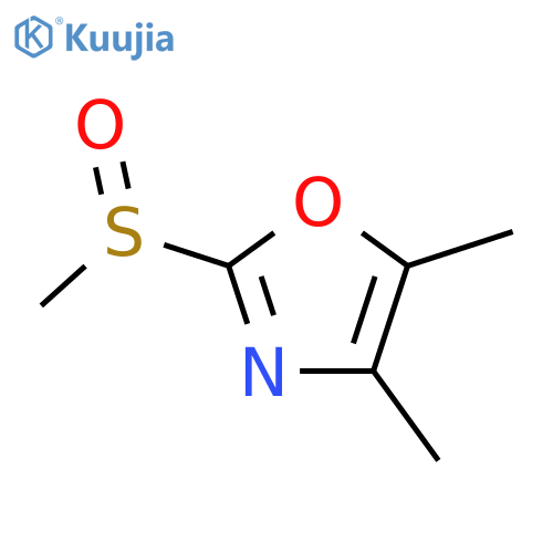 Oxazole, 4,5-dimethyl-2-(methylsulfinyl)- structure