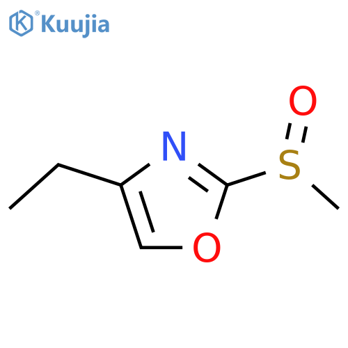 Oxazole, 4-ethyl-2-(methylsulfinyl)- structure