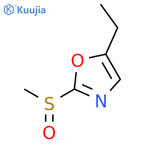 Oxazole, 5-ethyl-2-(methylsulfinyl)- structure