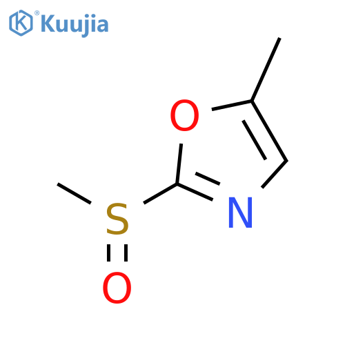 Oxazole, 5-methyl-2-(methylsulfinyl)- structure