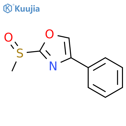 Oxazole, 2-(methylsulfinyl)-4-phenyl- structure