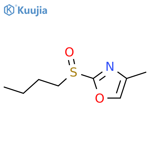 Oxazole, 2-(butylsulfinyl)-4-methyl- structure