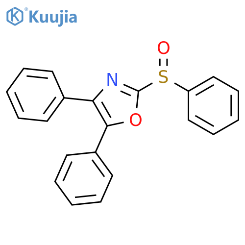Oxazole, 4,5-diphenyl-2-(phenylsulfinyl)- structure