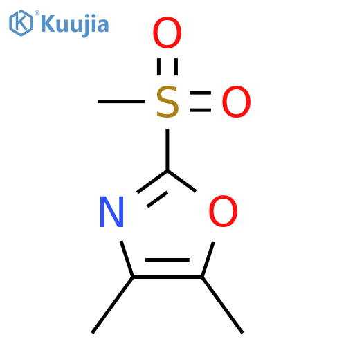 Oxazole, 4,5-dimethyl-2-(methylsulfonyl)- structure