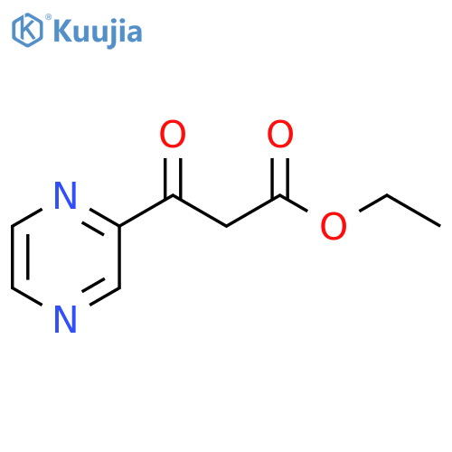 Ethyl 3-oxo-3-pyrazin-2-yl-propionate structure