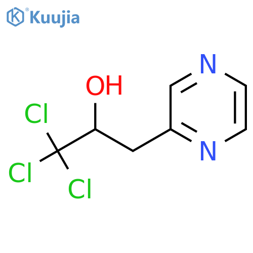 1,1,1-Trichloro-3-pyrazin-2-ylpropan-2-ol structure