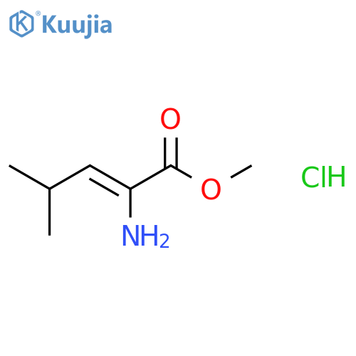 2-Pentenoic acid, 2-amino-4-methyl-, methyl ester, hydrochloride, (Z)- structure
