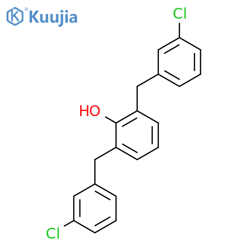 2,6-Bis[(3-chlorophenyl)methyl]phenol structure