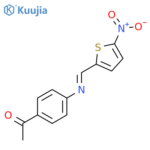 Ethanone, 1-[4-[[(5-nitro-2-thienyl)methylene]amino]phenyl]- structure