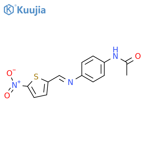 Acetamide,N-[4-[[(5-nitro-2-thienyl)methylene]amino]phenyl]- structure