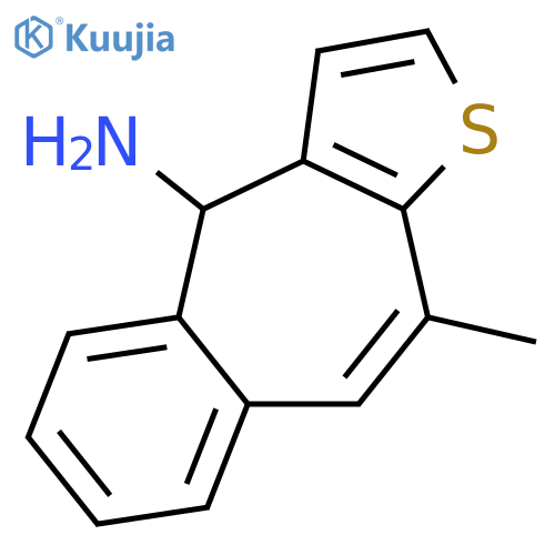 4H-BENZO[4,5]CYCLOHEPTA[1,2-B]THIOPHEN-4-AMINE, 10-METHYL- structure