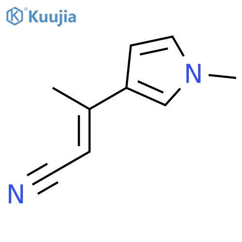 2-Butenenitrile, 3-(1-methyl-1H-pyrrol-3-yl)- structure