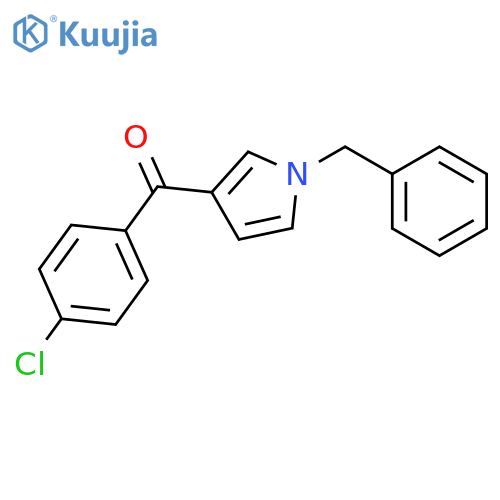 Methanone, (4-chlorophenyl)[1-(phenylmethyl)-1H-pyrrol-3-yl]- structure