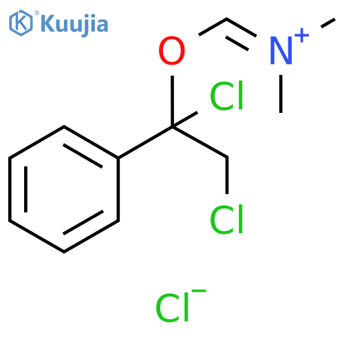 Methanaminium, 1-(1,2-dichloro-1-phenylethoxy)-N,N-dimethyl-, chloride (1:1) structure