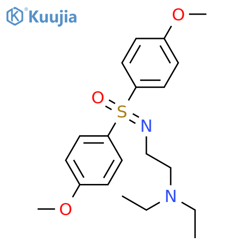 Sulfoximine, N-[2-(diethylamino)ethyl]-S,S-bis(4-methoxyphenyl)- structure