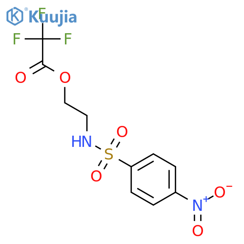 Acetic acid, trifluoro-, 2-[[(4-nitrophenyl)sulfonyl]amino]ethyl ester structure
