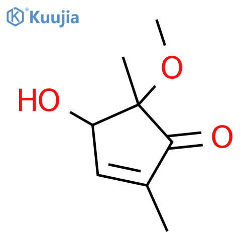 2-Cyclopenten-1-one, 4-hydroxy-5-methoxy-2,5-dimethyl- structure