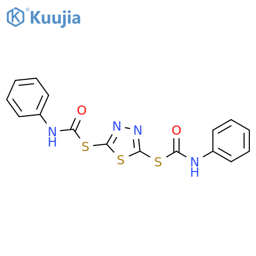 Carbamothioic acid, phenyl-, S,S'-1,3,4-thiadiazole-2,5-diyl ester (9CI) structure