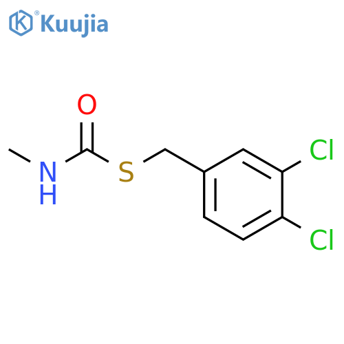 Carbamothioic acid, methyl-, S-[(3,4-dichlorophenyl)methyl] ester structure