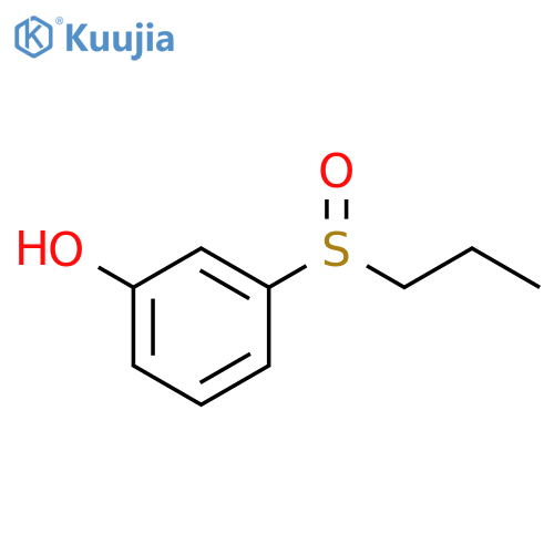 Phenol, 3-(propylsulfinyl)- structure