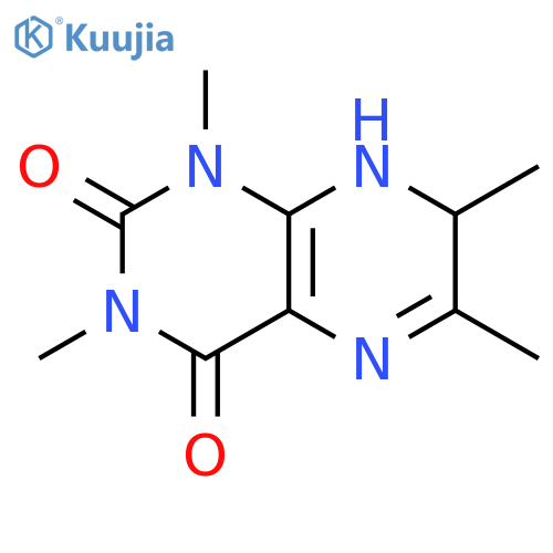 2,4(1H,3H)-Pteridinedione, 7,8-dihydro-1,3,6,7-tetramethyl- structure