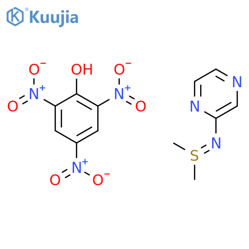 Sulfilimine, S,S-dimethyl-N-pyrazinyl-, compd. with 2,4,6-trinitrophenol(1:1) structure