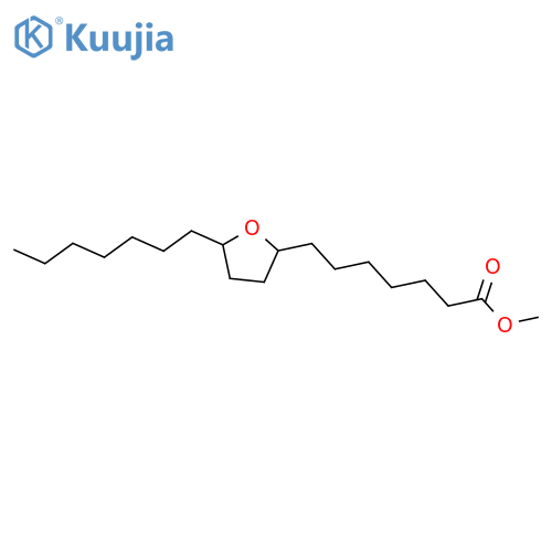 2-Furanheptanoic acid, 5-heptyltetrahydro-, methyl ester structure