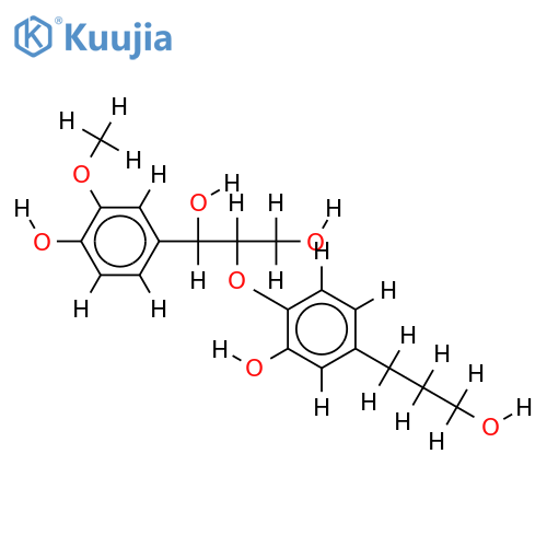 (7R*,8R*)-3-Me ether-3,3',4,7,9,9'-Hexahydroxy-8,4'-oxyneolignan structure