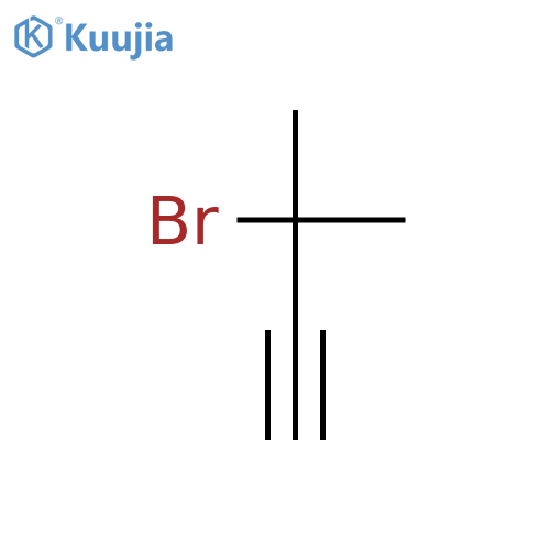 3-Bromo-3-methylbut-1-yne structure