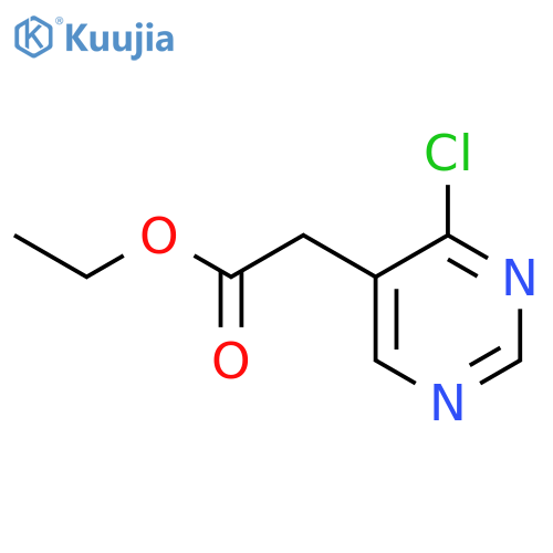 Ethyl 2-(4-chloropyrimidin-5-YL)acetate structure