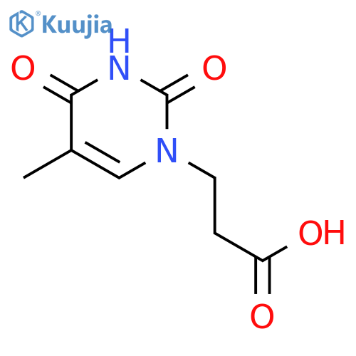 3-(5-methyl-2,4-dioxo-3,4-dihydropyrimidin-1(2H)-yl)propanoic acid structure