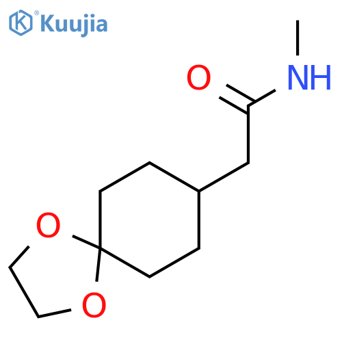 1,4-Dioxaspiro[4.5]decane-8-acetamide, N-methyl- structure
