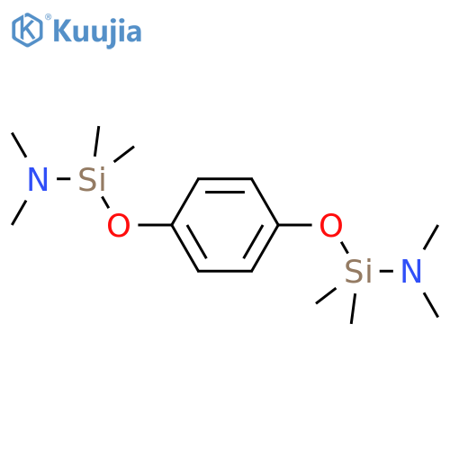 Silanamine, 1,1'-[1,4-phenylenebis(oxy)]bis[N,N,1,1-tetramethyl- structure