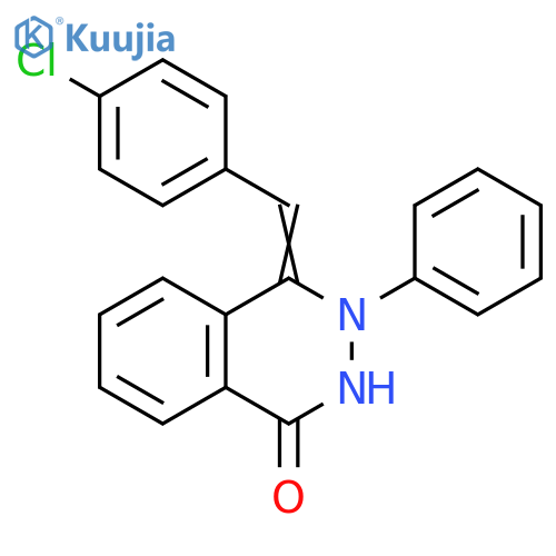1(2H)-Phthalazinone,4-[(4-chlorophenyl)methylene]-3,4-dihydro-3-phenyl- structure