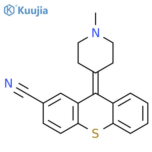 9-(1-Methylpiperidin-4-ylidene)-9H-thioxanthene-2-carbonitrile structure