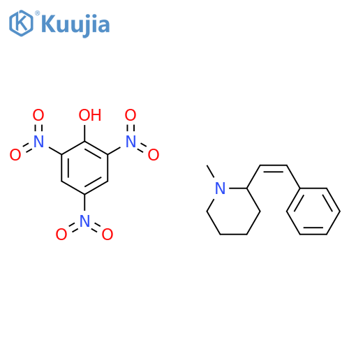 Piperidine, 1-methyl-2-(2-phenylethenyl)-, (Z)-, compd. with 2,4,6-trinitrophenol (1:1) (9CI) structure