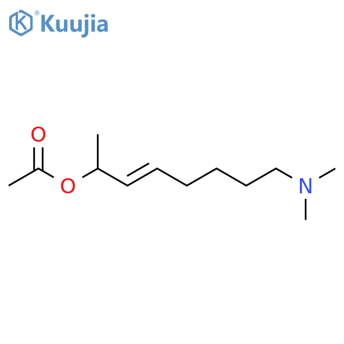 3-Octen-2-ol, 8-(dimethylamino)-, acetate (ester), (E)- structure