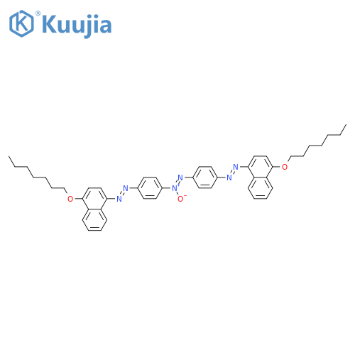 Diazene, bis[4-[[4-(heptyloxy)-1-naphthalenyl]azo]phenyl]-, 1-oxide structure