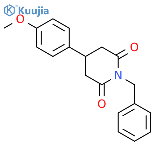 2,6-Piperidinedione, 4-(4-methoxyphenyl)-1-(phenylmethyl)- structure