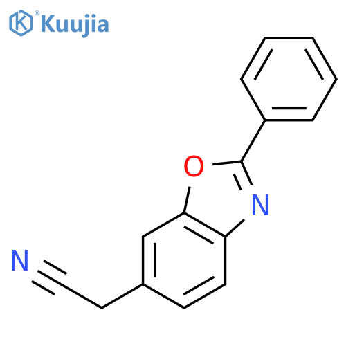 6-Benzoxazoleacetonitrile, 2-phenyl- structure