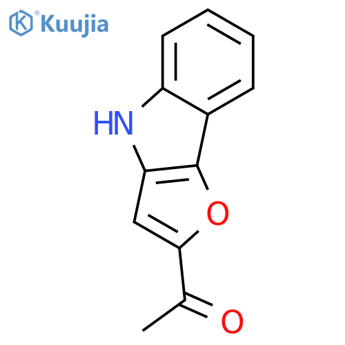 Ethanone, 1-(4H-furo[3,2-b]indol-2-yl)- structure