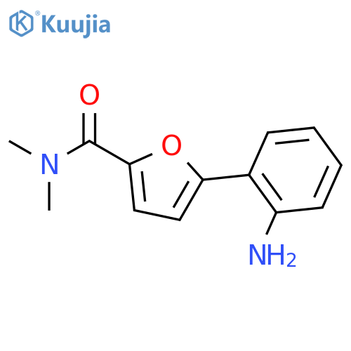 2-Furancarboxamide, 5-(2-aminophenyl)-N,N-dimethyl- structure