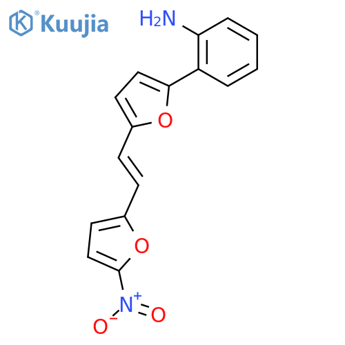 Benzenamine, 2-[5-[2-(5-nitro-2-furanyl)ethenyl]-2-furanyl]- structure
