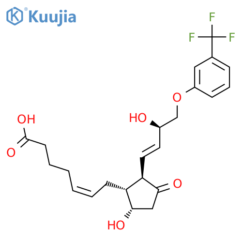 (Z)-7-[(1R,2R,5S)-5-Hydroxy-2-[(E,3R)-3-hydroxy-4-[3-(trifluoromethyl)phenoxy]but-1-enyl]-3-oxocyclopentyl]hept-5-enoic acid structure