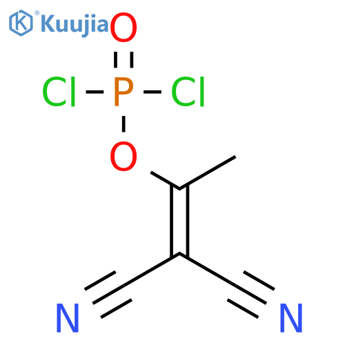 Phosphorodichloridic acid, 2,2-dicyano-1-methylethenyl ester structure