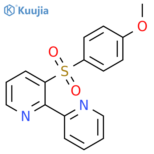 Bipyridine, [(4-methoxyphenyl)sulfonyl]- structure