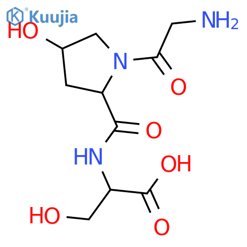 L-Serine, N-(1-glycyl-trans-4-hydroxy-L-prolyl)- structure