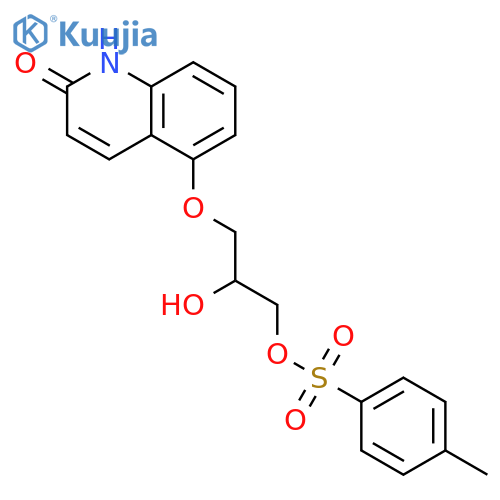 2(1H)-Quinolinone,5-[2-hydroxy-3-[[(4-methylphenyl)sulfonyl]oxy]propoxy]- structure