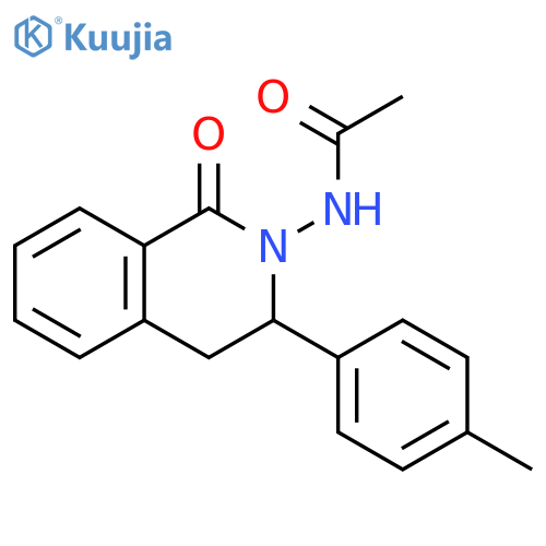 Acetamide,N-[3,4-dihydro-3-(4-methylphenyl)-1-oxo-2(1H)-isoquinolinyl]- structure