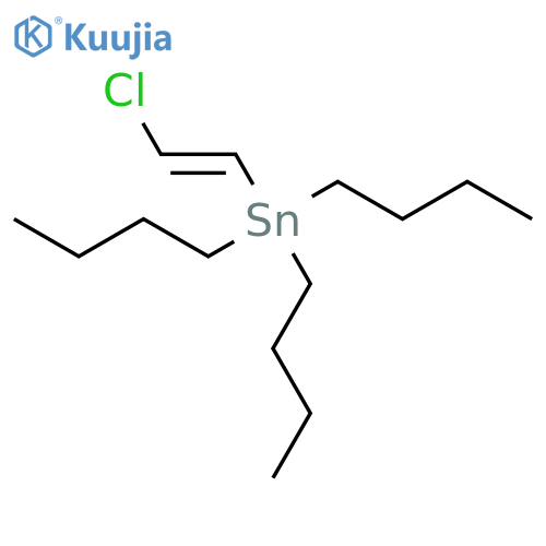 Stannane, tributyl(2-chloroethenyl)- structure